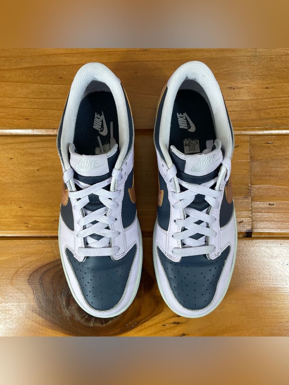 Nike Dunk Low Copper Swoosh 7Y (GS) Womens 8.5 Purple Pastel Coquette DX1663-400 - Picture 3 of 16